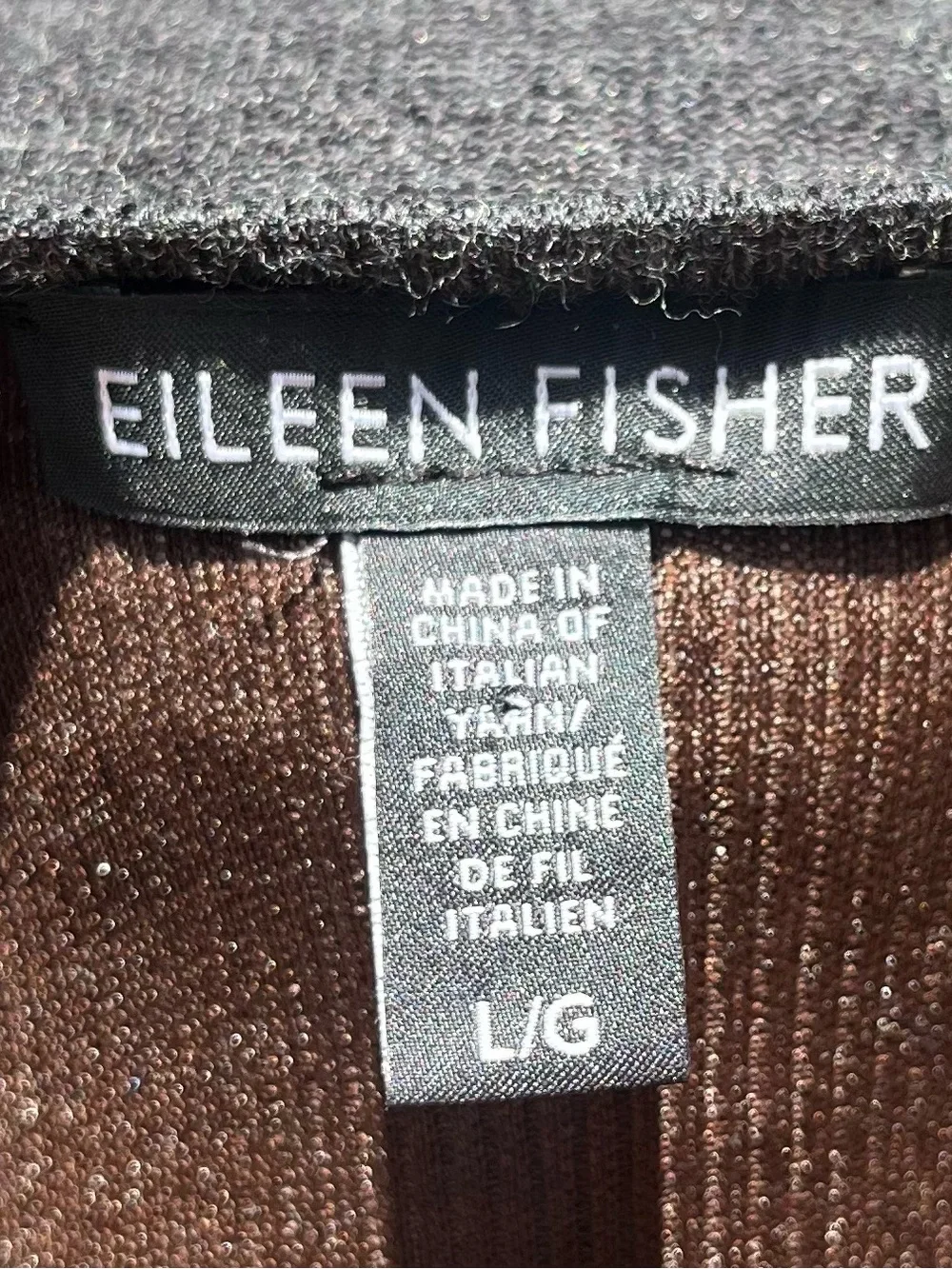 Eileen Fisher 100% Merino Wool Boxy Sleeveless Lightweight Sweater L Lagenlook